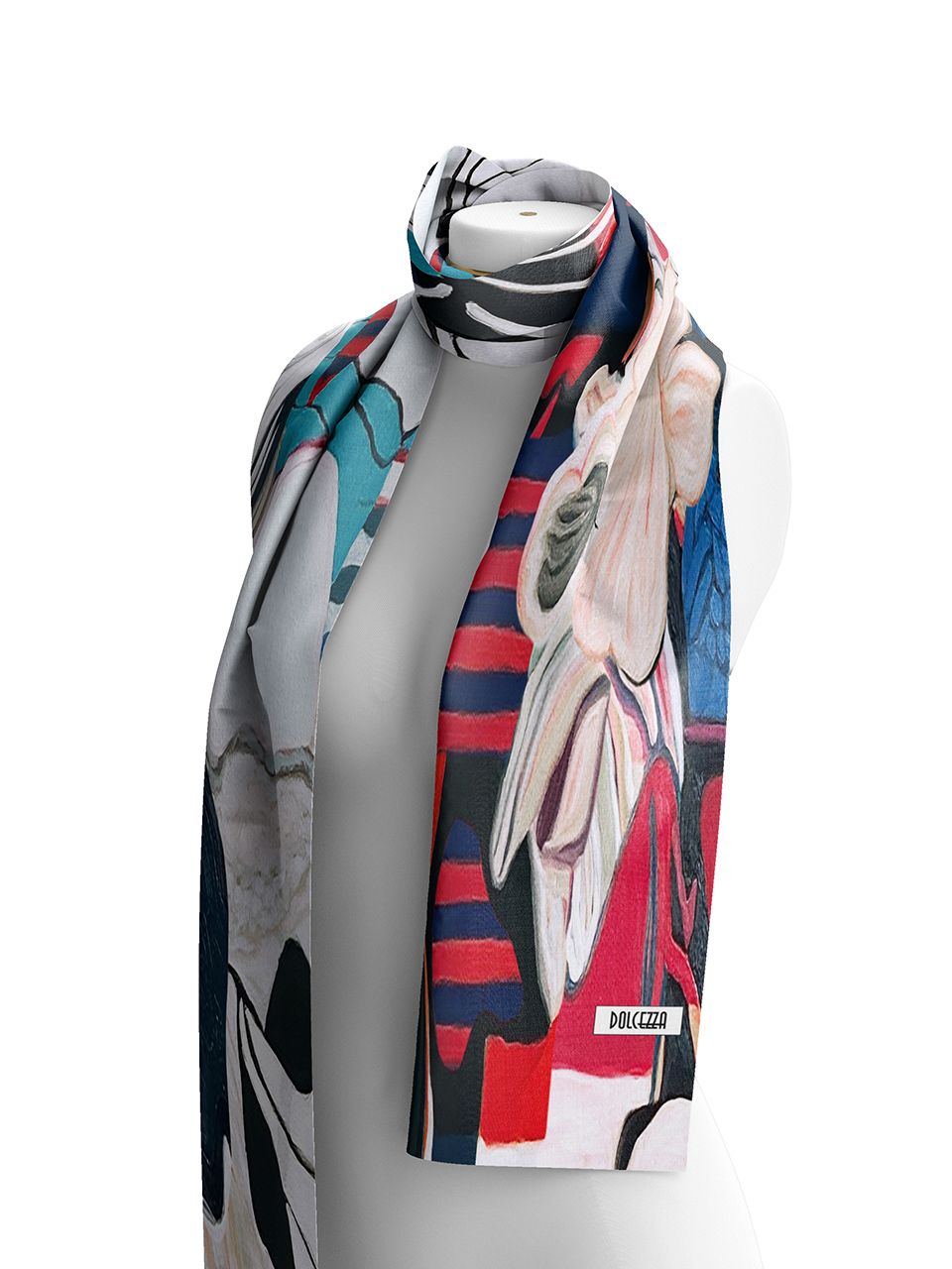 Dolcezza By Wild Curves: Entrelacée 16 Art Scarf (26909)