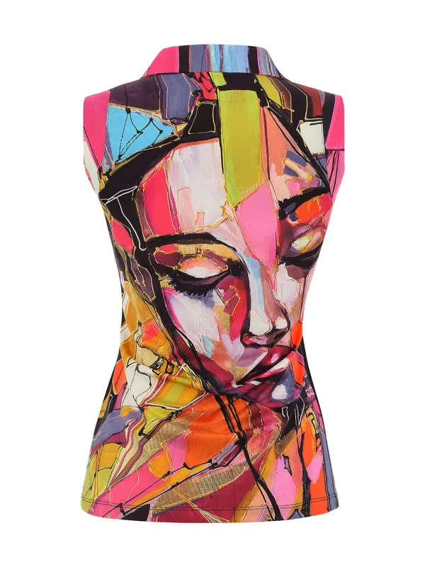 Dolcezza By Wild Curves: Baisti Art Contrast Top Back
