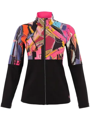 Dolcezza By Wild Curves: Baisti Art Contrast Zip Jacket