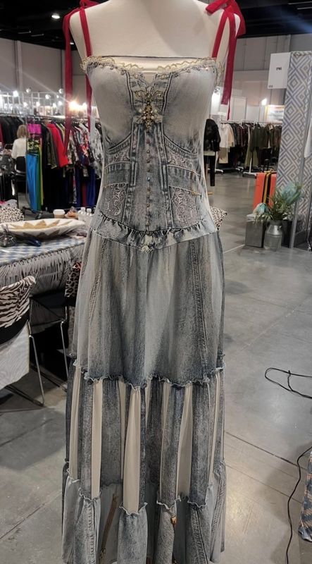 IPNG By Wild Curves: Jeanious Corset Maxi Dress