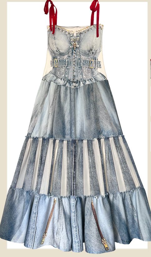 IPNG By Wild Curves: Jeanious Corset Maxi Dress