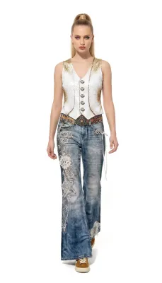 IPNG By Wild Curves: Jeanious Illusion Arabesque Comfort Pants