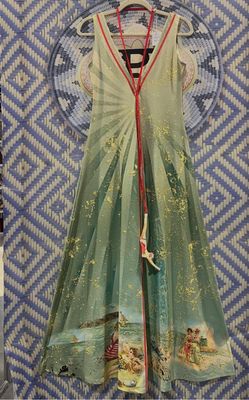 IPNG By Wild Curves: Beach Fairy Iridescent Illusion Flared Dress