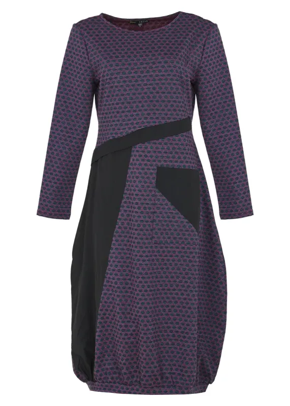 Kozan by Wild Curves: Trina Textured Dress In Boba Front 1