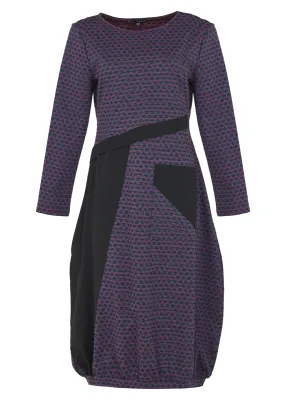Kozan by Wild Curves: Trina Textured Dress In Boba Front 1
