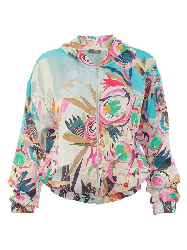 Dolcezza By Wild Curves: La Reve Eveille Art Hoodie Jacket Front 