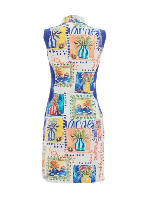Dolcezza By Wild Curves: My Handmade Garden Zip Neckline Dress Back