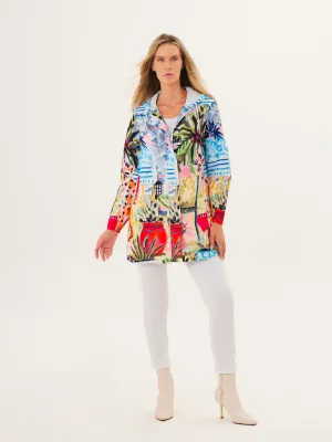 Dolcezza By Wild Curves: Cheetah In The City Art Raincoat Front 1
