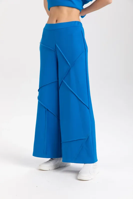 Isle Apparel By Wild Curves: Dara Pant In Island Blue Side 1