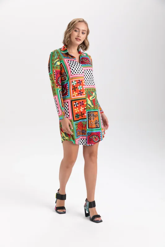 Isle Apparel By Wild Curves: Shirt Dress In Ipanema Side