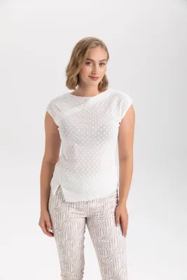 Isle Apparel By Wild Curves: Almost Mesh Snow Top Olivia Front 1