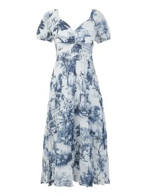 Dolcezza By Wild Curves: Air De Provence Flared Sundress Front 1
