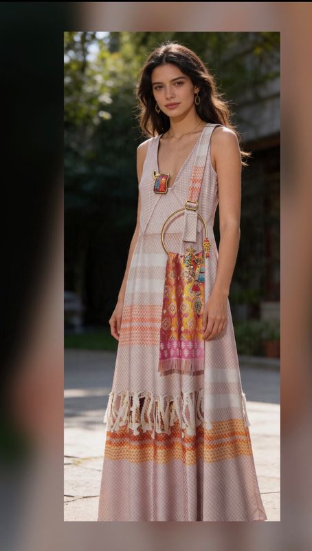 IPNG By Wild Curves: Iridescent Scarf Sundress