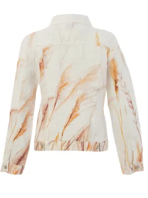 Dolcezza By Wild Curves: Reeds By The Shore Linen Jacket Back