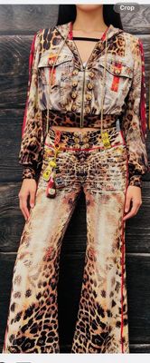 IPNG By Wild Curves: Red Hot Leo Flared Pants