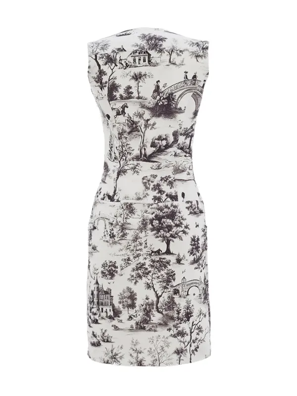 Dolcezza By Wild Curves:  Air De Provence Zip Dress Back