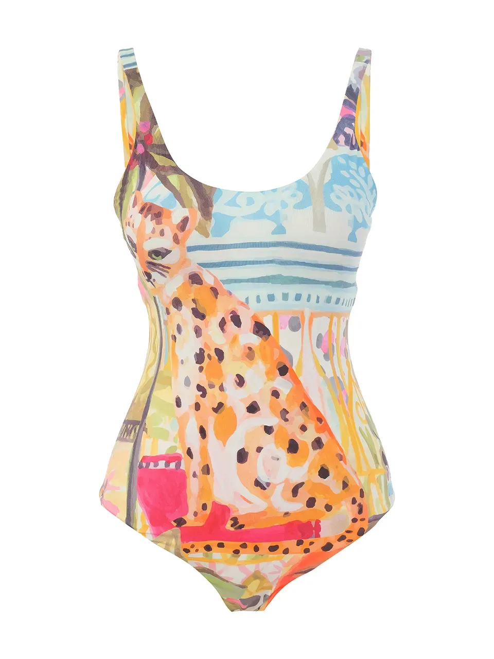 Dolcezza By Wild Curves: Cheetah In The City Swimsuit Front