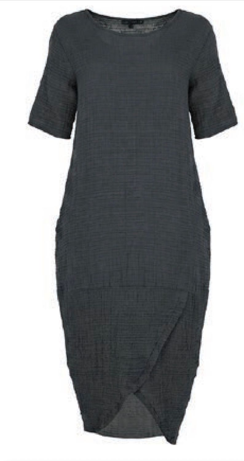 Kozan By Wild Curves: Holden Dress In Black Front