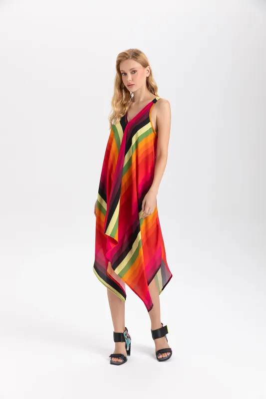 Isle Apparel By Wild Curves: Maracana Trapeze Sundress  Front 1