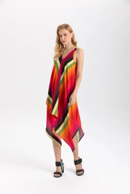Isle Apparel By Wild Curves: Maracana Trapeze Sundress  Front 1