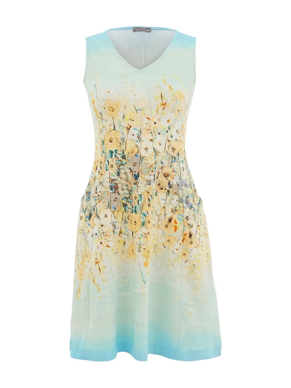 knee length dresses for ladies Luna Luz - Tank Dress With Pockets