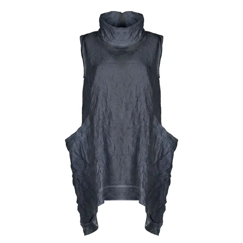 Kozan By Wild Curves: Amina Crinkled Tunic Front