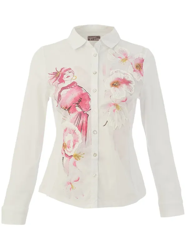 Dolcezza By Wild Curves: Colours Of The Spring Art Blouse Front 1