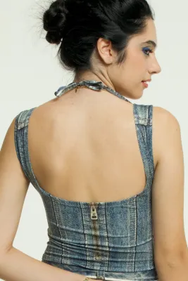 IPNG: Western Red Jeanious Tank Top Back