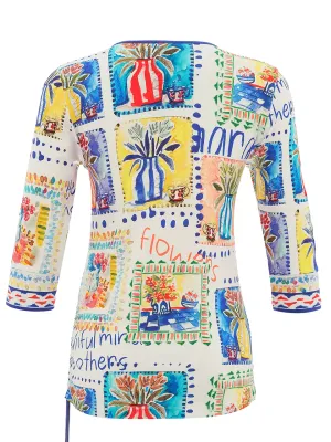 Dolcezza By Wild Curves: My Handmade Garden Drawstring Hem Top Back
