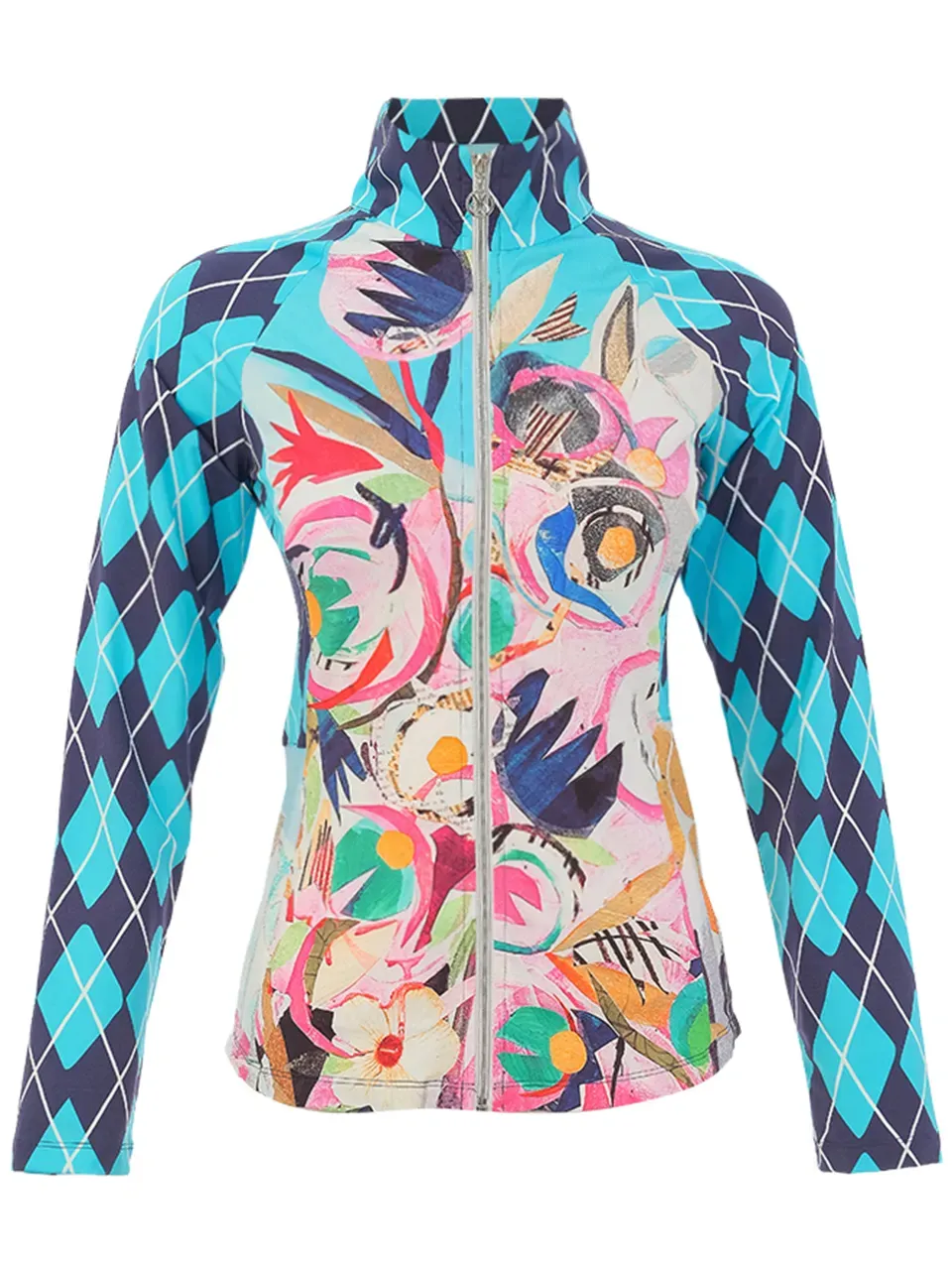 Dolcezza By Wild Curves: Daydream Art Zip Up Jacket Front