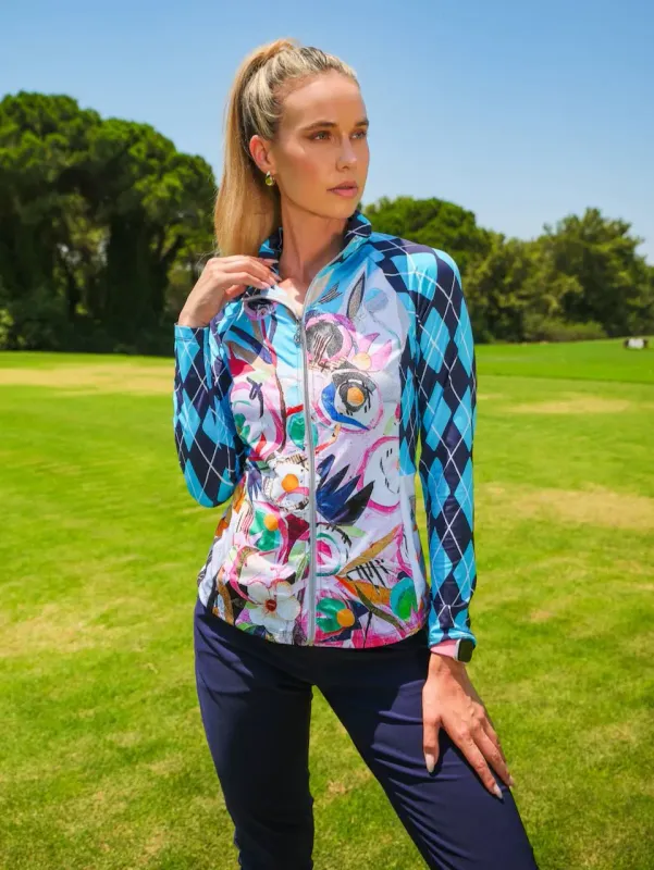 Dolcezza By Wild Curves: Daydream Art Zip Up Jacket
