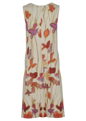 Kozan By Wild Curves: Tencel Viscose Cody Dress In Floret Art Back