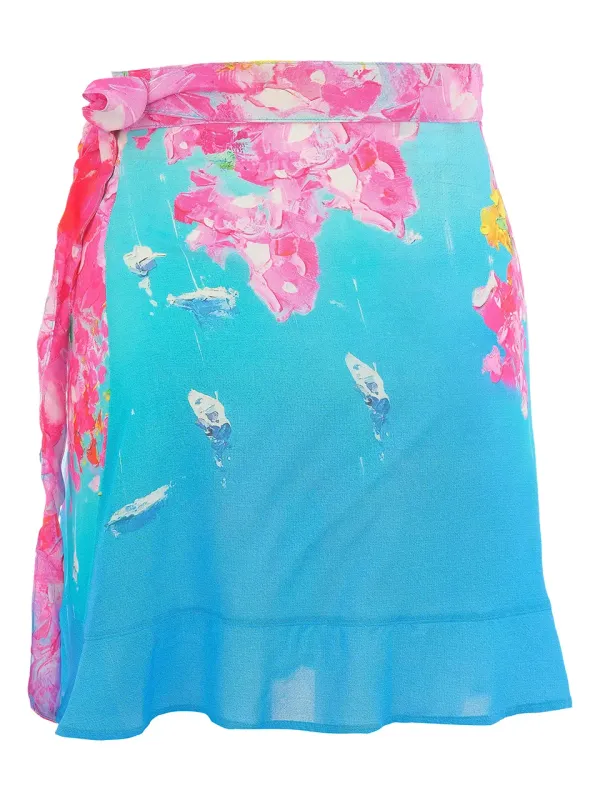 Dolcezza By Wild Curves: Summer In Santorini Beach Skirt (26803) Back
