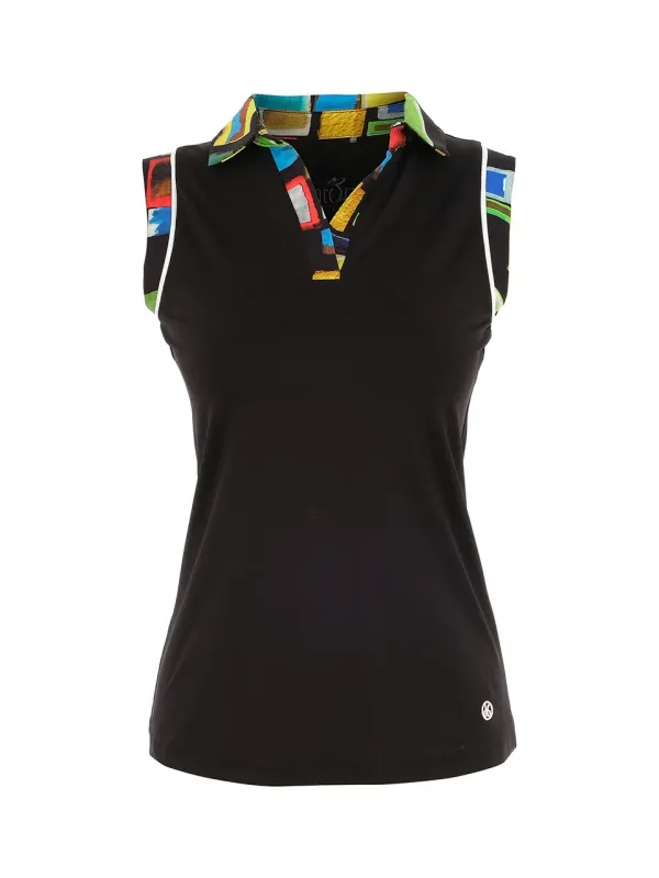 Dolcezza By Wild Curves: Colorful Windows Art Comfort Top Front