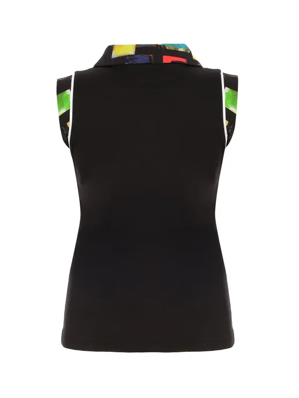 Dolcezza By Wild Curves: Colorful Windows Art Comfort Top Back