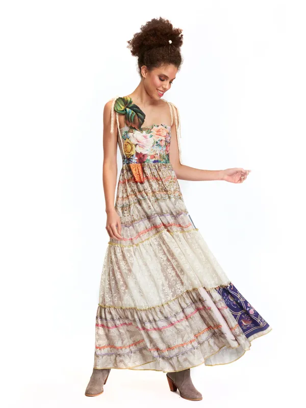 IPNG By Wild Curves: Fortune In Flowerland Illusion Dress To Skirt Front