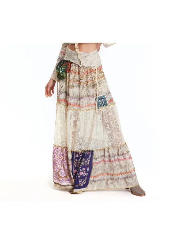 IPNG By Wild Curves: Fortune In Flowerland Illusion Dress To Skirt Front 1 