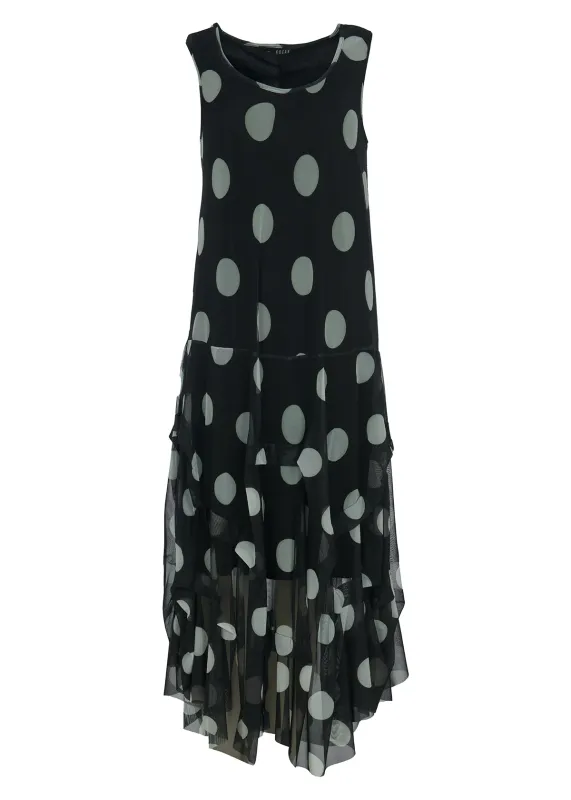 Kozan By Wild Curves: Martha Dress In Dalmatian Dot Front