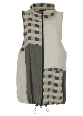 Kozan by Wild Curves: Alexander Vest In White Lotus Front