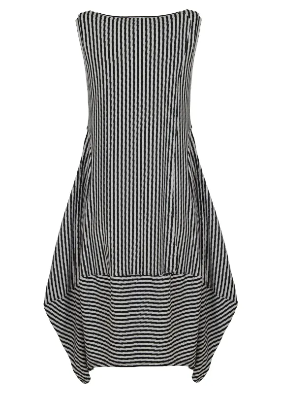 Kozan by Wild Curves: Zigzag Curved Hem Didi Dress Back
