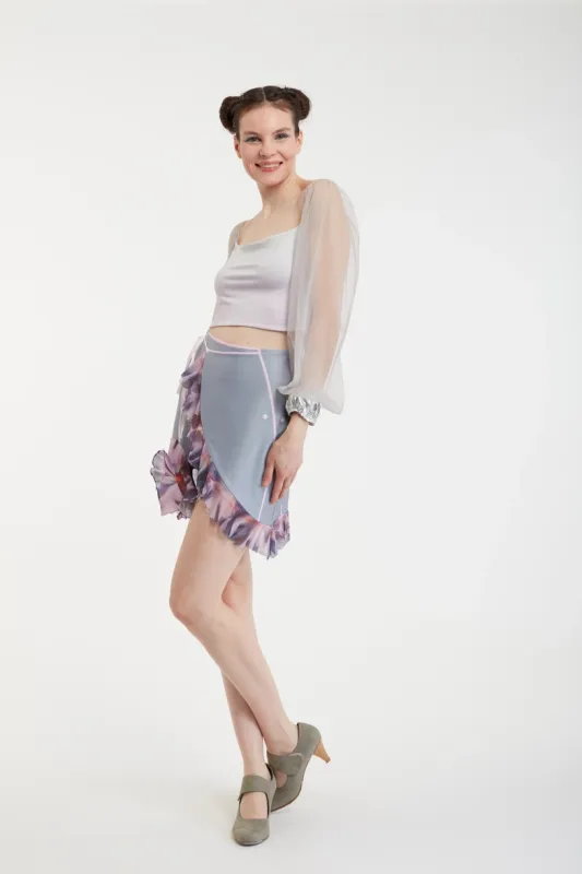 IPNG By Wild Curves: Fuzzy Reflections Skirt Bloom Ruffle IPNG By Wild Curves: Fuzzy Reflections Skirt Bloom Ruffle Side 2