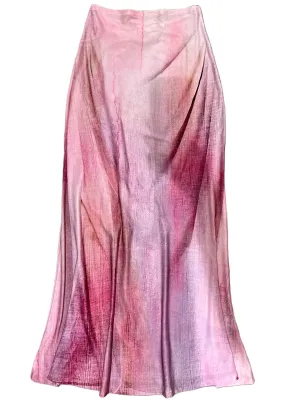 IPNG By Wild Curves: Cascading Sash Watercolor Pink Mermaid Skirt Back