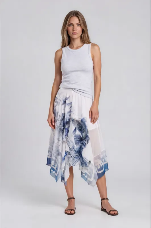 IPNG By Wild Curves: Koi Fish Square Skirt Front 1
