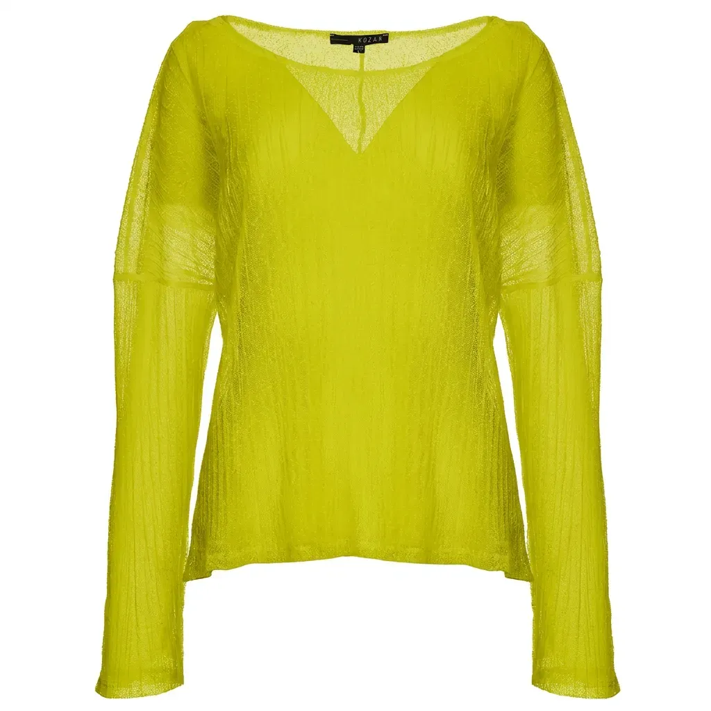 Kozan By Wild Curves: Debra Top In Cabbage Crush Front