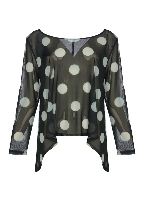 Kozan by Wild Curves: Mila Topper In Dalmation Front