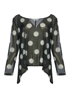 Kozan by Wild Curves: Mila Topper In Dalmation Front