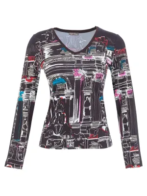 Dolcezza By Wild Curves: Trevi Art Top (76641) Front