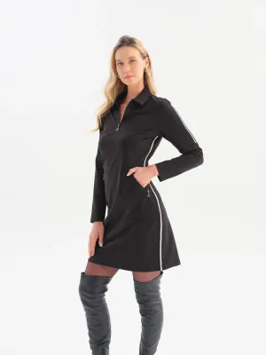 Dolcezza By Wild Curves: Sporty Chic Contrast Dress Front (76103)