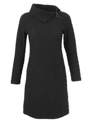 Dolcezza By Wild Curves: Heritage Comfort Pocket Sweater Dress (76194) Front