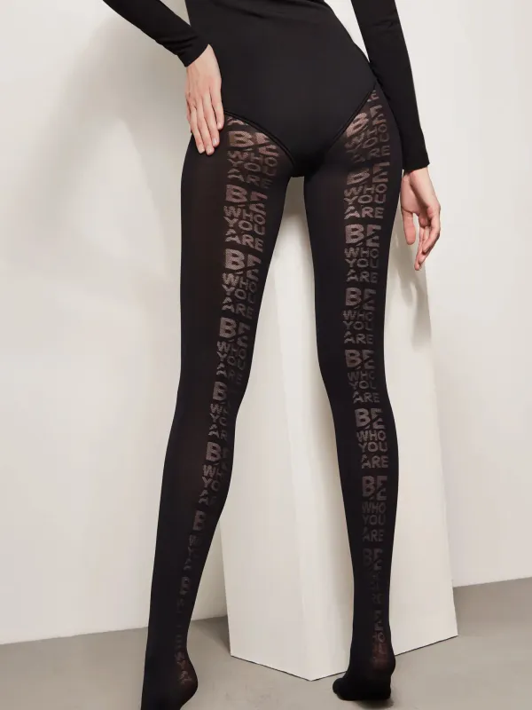 Conte By Wild Curves: Be Who You Are 50 Denier Opaque Tights Back
